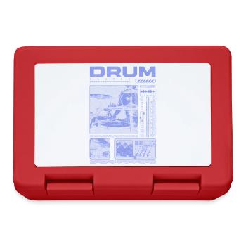 Batteur rock Drumplayer Streetwear - Boîte à goûter - rouge - Devant
