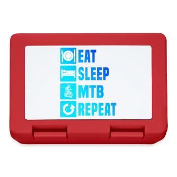 Clear mountain bike motif for every day - Lunchbox - red - Front
