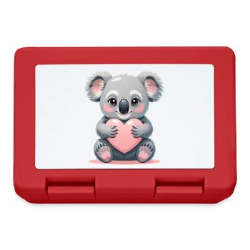 Cuddly koala with a heart - Lunchbox - red - Front