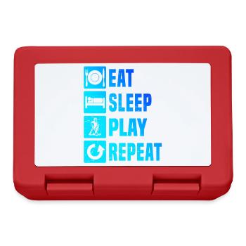 Modern Floorball Artwork - Lunchbox - red - Front
