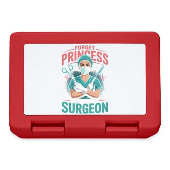 Médecin combatif : Pas une princesse - Boîte à goûter - rouge - Devant