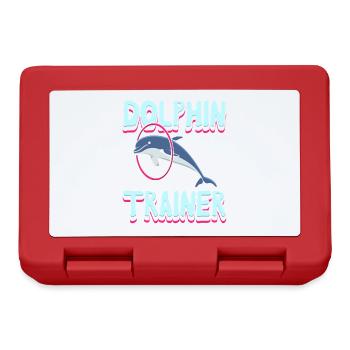 Dolphin Trainer Ocean Lover Design - Lunchbox - red - Front