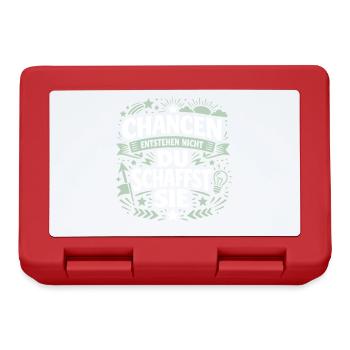 Opportunities don't arise, you create them - success - Lunchbox - red - Front