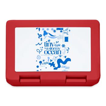 Tiny ripple in a stormy ocean (busy pattern) - Brotdose - Rot - Vorne