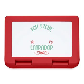 J’adore les ailes d’ange de Labrador - Boîte à goûter - rouge - Devant