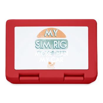 Mein Sim rigget mehr als mein Auto - Brotdose - Rot - Vorne
