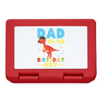  Pachycephalosaurus Dad Birthday Boy - Lunchbox - red - Front