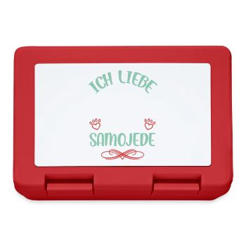 I love my Samoyed - Lunchbox - red - Front