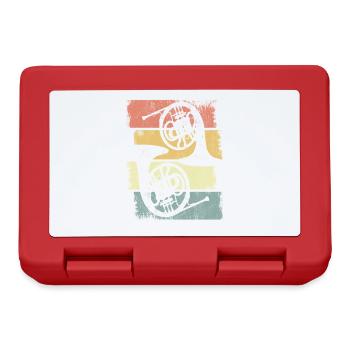French Horns Drawing - Lunchbox - red - Front