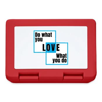 do what you love what you do - Lunchbox - red - Front