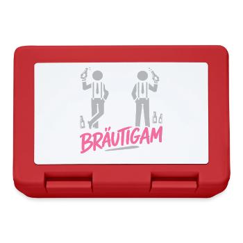 Groom T-Shirt Bachelor Party Men Bachelor Party - Lunchbox - red - Front