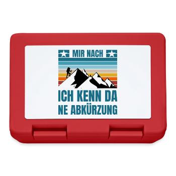 Mir nach ich kenn da ne Abkürzung - Brotdose - Rot - Vorne