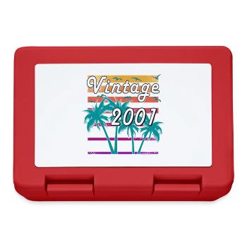 Limited Edition 2001 - Geburtstag - Jahrgang - Brotdose - Rot - Vorne