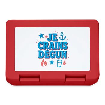 Marseille je crains dégun - Boîte à goûter - rouge - Devant