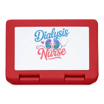 Dialysis Nurse Design - Lunchbox - red - Front