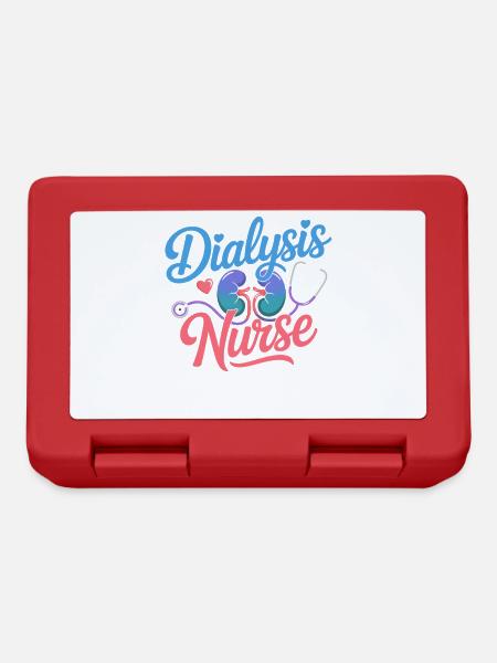 Conception d’infirmières en dialyse - Boîte à goûter - rouge