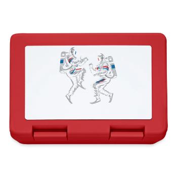 Duels d’astronautes dans un style rétro - Boîte à goûter - rouge - Devant
