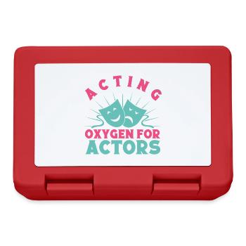 Musical Theatre Acting Oxygen For Actors Theater - Lunchbox - red - Front