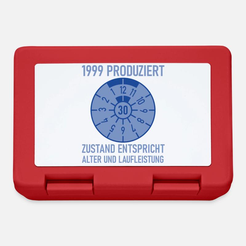 1999 Geboren 30. Geburtstag Auto Tuning - Brotdose - Rot