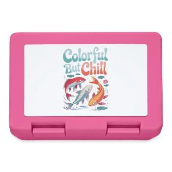 Koi Fish: Colorful But Chill Water World - Lunchbox - pink - Front