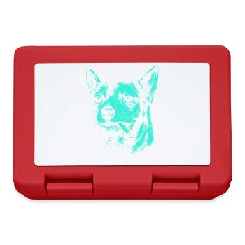 Chihuahua fumant un chien drôle mème humour Chi - Boîte à goûter - rouge - Devant