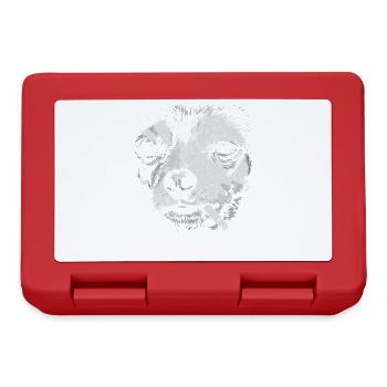 Chihuahua Smoking Funny Dog Humor Meme - Lunchbox - red - Front