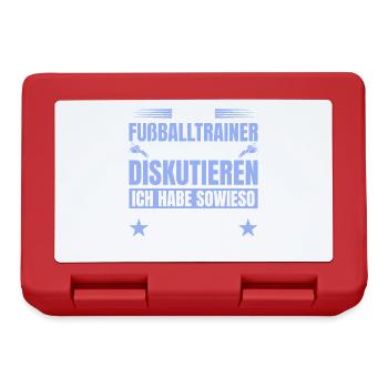 Fußballtrainer hat sowieso recht - Brotdose - Rot - Vorne