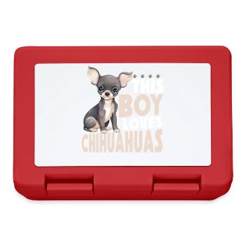 Chihuahua Chihuahua Chihuahueño Garçon Ce garçon - Boîte à goûter - rouge - Devant