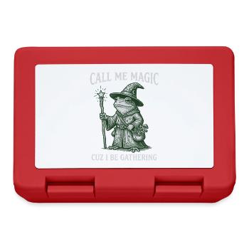 Call me Magic cuz I be Gathering – Frog Wizard - Lunchbox - red - Front