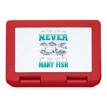Angler Gift Funny Fishing Fisherman Fishing - Lunchbox - red - Front