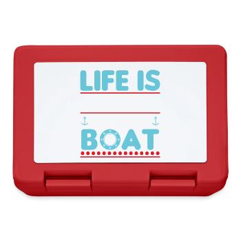 Life Is Better On The Boat - Lunchbox - red - Front