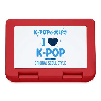 Ich liebe den K-Pop Original Seoul Style seit 2000 - Brotdose - Rot - Vorne