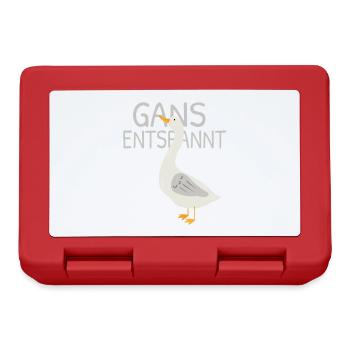 Goose Relaxed – Funny Pun Saying - Lunchbox - red - Front