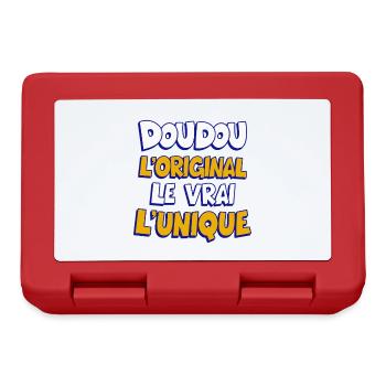 Doudou l’original le vrai l’unique Humour tendre - Boîte à goûter - rouge - Devant