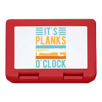 Fitness Fanatics It´s Planks O´Clock Calisthenics - Brotdose - Rot - Vorne
