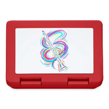 Colorful clarinet - Lunchbox - red - Front