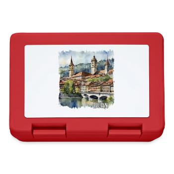 Bern Watercolour, Bern Switzerland - Lunchbox - red - Front