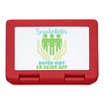 Travailleur social Il n’existe pas d’application sociale pour cela - Boîte à goûter - rouge - Devant