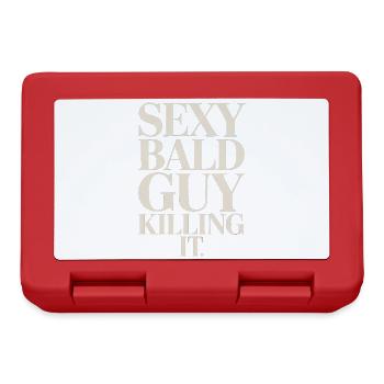 Sexy Bald Guy Killing It - Lunchbox - red - Front