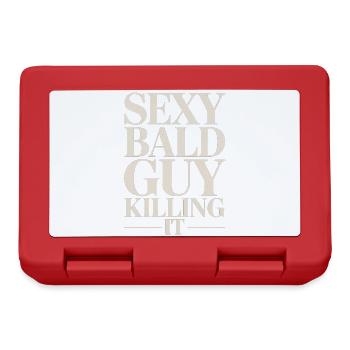 Sexy Bald Guy Killing It - Lunchbox - red - Front