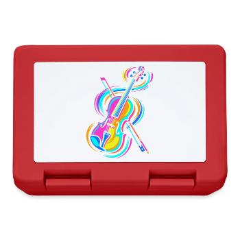 violin - Lunchbox - red - Front