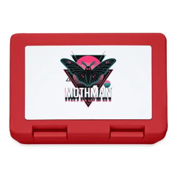  Mothman Retro Synthwave Kryptid Urban Legend 80er - Brotdose - Rot - Vorne
