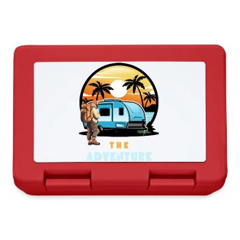 La tournée d’aventure du coucher de soleil en caravane - Boîte à goûter - rouge - Devant