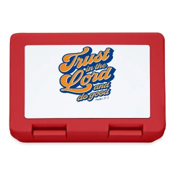 Christian Jesus God Worship Faith Religious - Lunchbox - red - Front