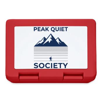 PEAK QUIET Bergsilhouette Motiv - Brotdose - Rot - Vorne