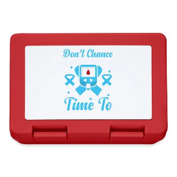 Diabète de type 1 - Boîte à goûter - rouge - Devant