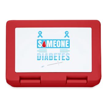 Diabetes type 1 diabetic - Lunchbox - red - Front