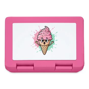 Kawaii Eistüte mit Sprinkles - Lunchbox - pink - Front