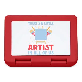 Artist Painter Graphic Little Artist In All Of Us - Lunchbox - red - Front