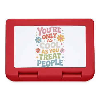 Saying Statement Respect Kindness Gift - Lunchbox - red - Front